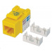 Intellinet Cat6 Keystone Jack, UTP, Yellow, Punch-down