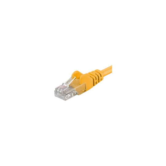 PremiumCord Patch kabel UTP RJ45-RJ45 CAT6 1m žlutý