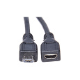 PremiumCord MicroUSB/MicroUSB prodlužovací kabel 5m černý