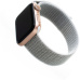 FIXED Nylon Strap nylonový pásek pro Apple Watch 42/44/45mm bílošedý