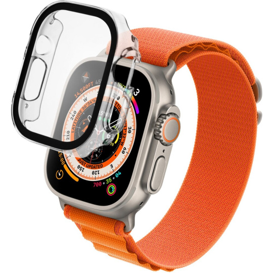 FIXED Pure pouzdro s temperovaným sklem pro Apple Watch Ultra 49 mm čiré