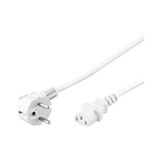 PremiumCord napájecí kabel 230V k počítači bílý 2m