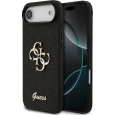 Guess PU Fixed Glitter 4G Metal Logo kryt iPhone Air černý