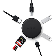 Satechi OntheGo 7v1 USB multiportový Hub černý