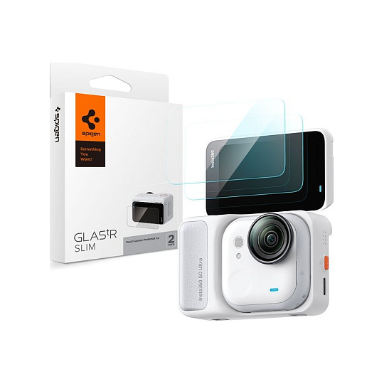 Spigen Glass tR Slim tvrzené sklo 2 Pack Insta360 Go Ultra