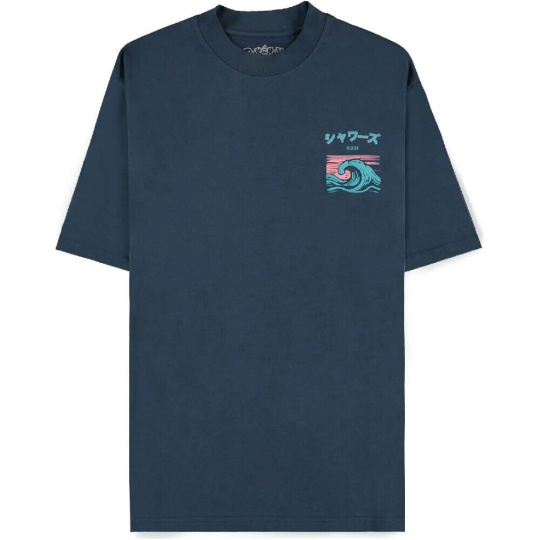 Tričko Pokémon - Navy Vaporeon (Loose Fit) S