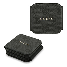 Guess PU 4G MagSafe bezdrátová nabíječka 3v1 černá