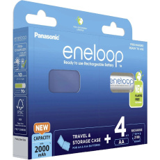 Panasonic Eneloop AA nabíjecí baterie 2000 mAh (4ks) + pouzdro