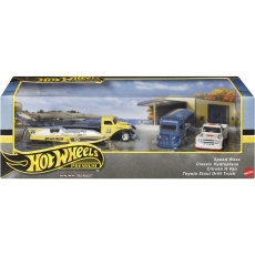 Mattel Hot Wheels Premium Speed Waze, Classic Hydroplane, Citroen H Van, Toyota Stout Drift Truck