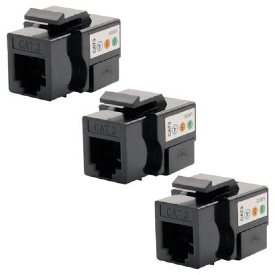 Keystone Cat3, 6p6c (telefonní) RJ12