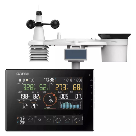 GARNI 2040 Arcus Meteorologická stanice s 24hodinovou /10denní předpovědí černá