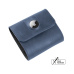 FIXED Classic Wallet for AirTag Kožená peněženka z pravé hovězí kůže modrá