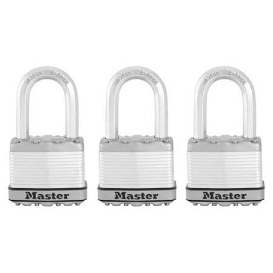 Master Lock Titanový visací zámek-  Excell - 50mm (3 ks / blistr)