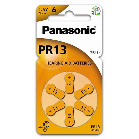 PANASONIC Zinkovzduchová baterie PR-13(48)/6LB AAA 1,2V (Blistr 6ks)