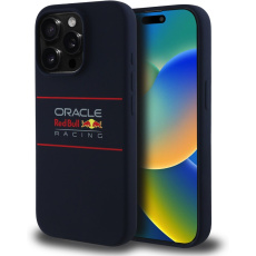 Oracle Red Bull Racing Silicone Horizontal Logo MagSafe kryt iPhone 15 Pro Max modrý