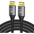 PremiumCord DisplayPort 1.4/DisplayPort 1.4 kabel 8K 1m stříbrný