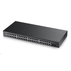 Zyxel GS1900-48 50-port Gigabit Web Smart switch, 48x gigabit RJ45, 2x SFP v2