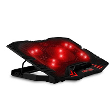 EVOLVEO Ania 5R, chladicí podstavec pro notebook, červené podsvícení