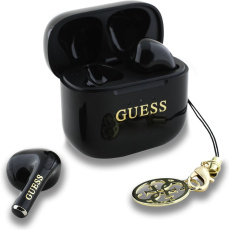 Guess Classic Logo Charm TWS bezdrátová sluchátka černá