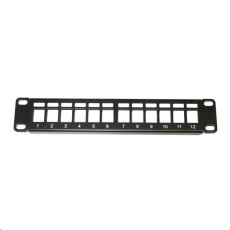 10" modulární patch panel XtendLan 12port, černý