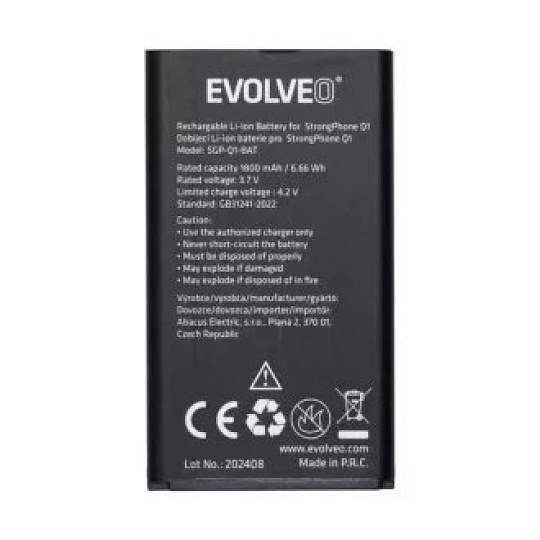 EVOLVEO baterie 1 700 mAh pro StrongPhone X1, Gladiator RG400 EVOLVEO baterie 1 700 mAh pro StrongPhone X1, Gladiator RG400