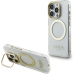 Guess IML Gold Outline Stand Camera Frame MagSafe kryt iPhone 15 Pro Max čirý