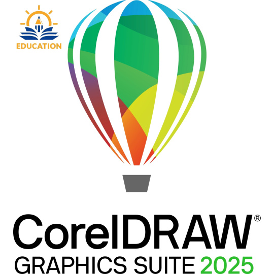 CorelDRAW Graphics Suite 2025 Education Perpetual License (incl. 1 Yr CorelSure Maintenance)(1-4)