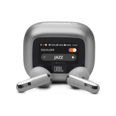 JBL Live Flex 3 bezdrátová sluchátka TWS stříbrná