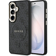 Guess PU Leather 4G Gold Frame Magnetic kryt Samsung Galaxy S26 černý