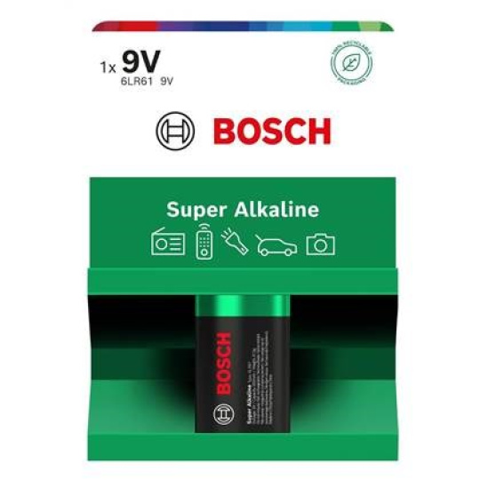 Bosch 6LR61SA1B/00 Super Alkaline 9V (Blistr 1 ks) Bosch 6LR61SA1B/00 Super Alkaline 9V (Blistr 1 ks)
