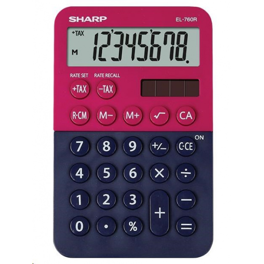 SHARP kalkulačka - EL760RBRB - Stolní kalkulátor