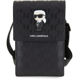 Karl Lagerfeld Saffiano Monogram Ikonik NFT Wallet Bag pouzdro černé