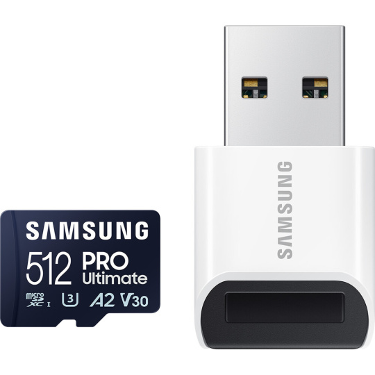 Samsung micro SDXC 512GB PRO Ultimate + USB adaptér