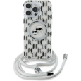 Karl Lagerfeld IML Monogram Crossbody K&CH Heads MagSafe kryt pro iPhone 16 Pro čirý