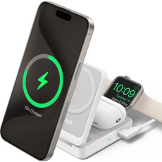 Anker MagGo MagSafe 3v1 nabíječka (15W) bílá