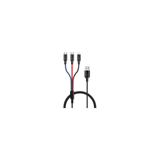 CONNECT IT Wirez 3in1 USB-C & Micro USB & Lightning, 1,2 m