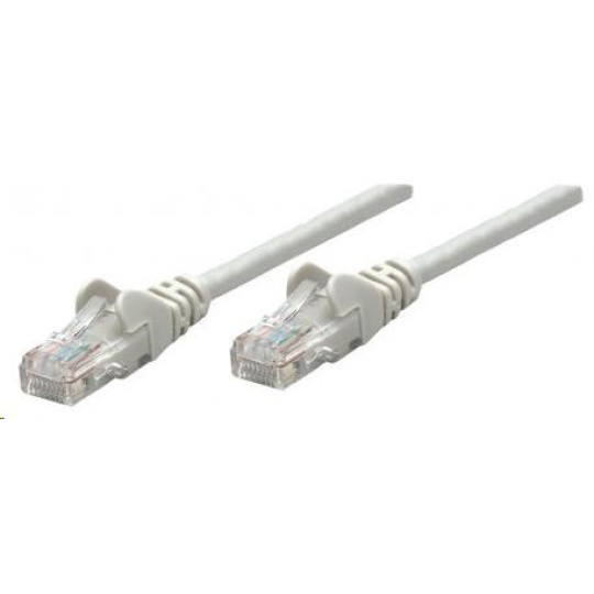 Intellinet patch kabel, Cat6 Certified, CU, UTP, PVC, RJ45, 10m, šedý