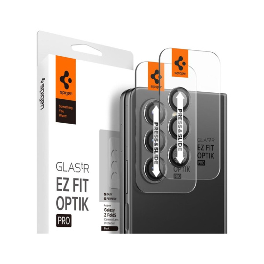 Spigen Glass tR EZ Fit Optik Pro 2 Pack tvrzené sklo Samsung Galaxy Z Fold5 černé