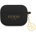 Guess 4G Charm Silikonové Pouzdro pro Airpods Pro černé