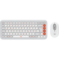 Logitech POP Combo (US) klávesnice a myš bílá