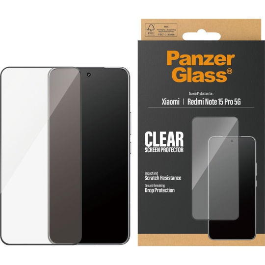 PanzerGlass® Ultra-Wide Fit sklo Xiaomi Redmi Note 15 Pro 5G