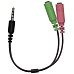 GENIUS audio adaptér 2x female 3,5mm jack na 1x male 3,5" jack