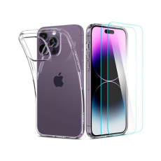 Spigen Crystal kryt + sklo pro iPhone 14 Pro Max