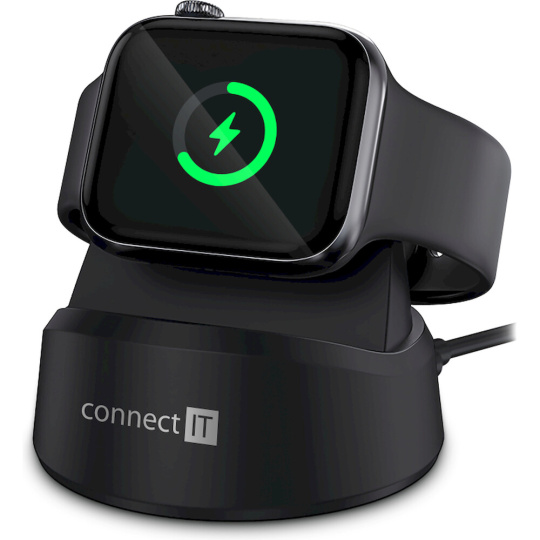 CONNECT IT WatchCharger bezdrátová nabíječka kompatibilní s Apple černá CONNECT IT WatchCharger bezdrátová nabíječka kompatibilní s Apple černá
