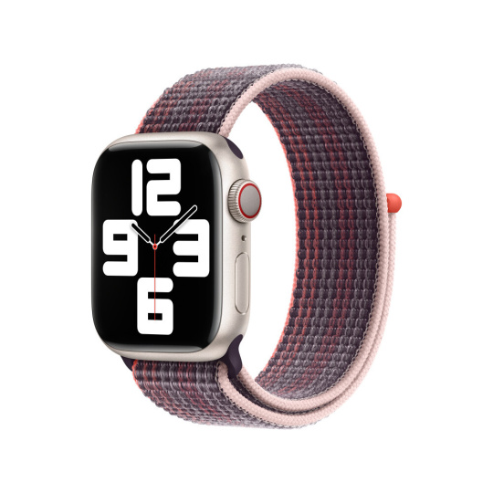 Apple Watch 41/40/38mm bezinkově fialový provlékací sportovní řemínek