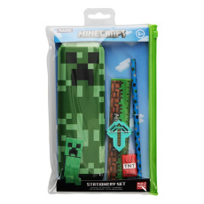 Školní set Minecraft - penál, pravítko, guma