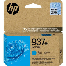 HP 937e EvoMore Cyan originální kazeta s inkoustem tyrkysová