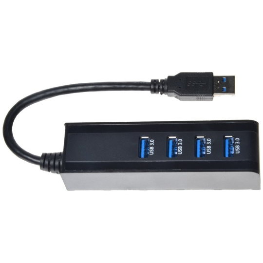 PremiumCord USB 3.0 Superspeed Hub 4-portový