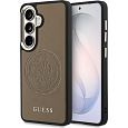 Guess PU Perforated 4G Logo Magnetic kryt Samsung Galaxy S26 hnědý