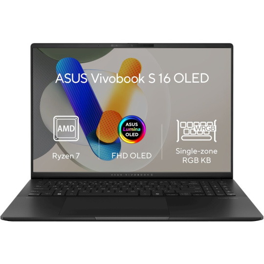 ASUS Vivobook S 16 OLED (M5606KA-OLED045W) černý + 3 roky záruka po registraci